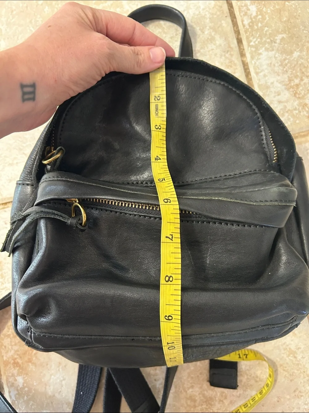 Madewell Lorimer Leather Mini Backpack